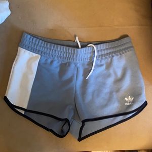 Blue adidas shorts